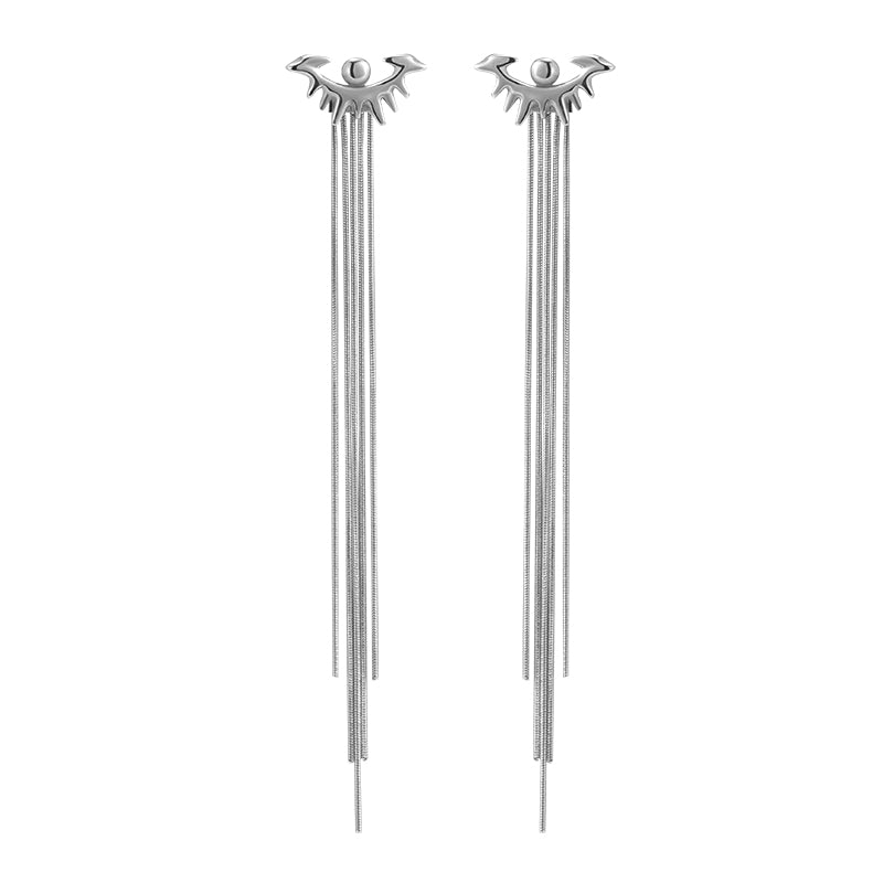 Punk Eye Tassel Earrings