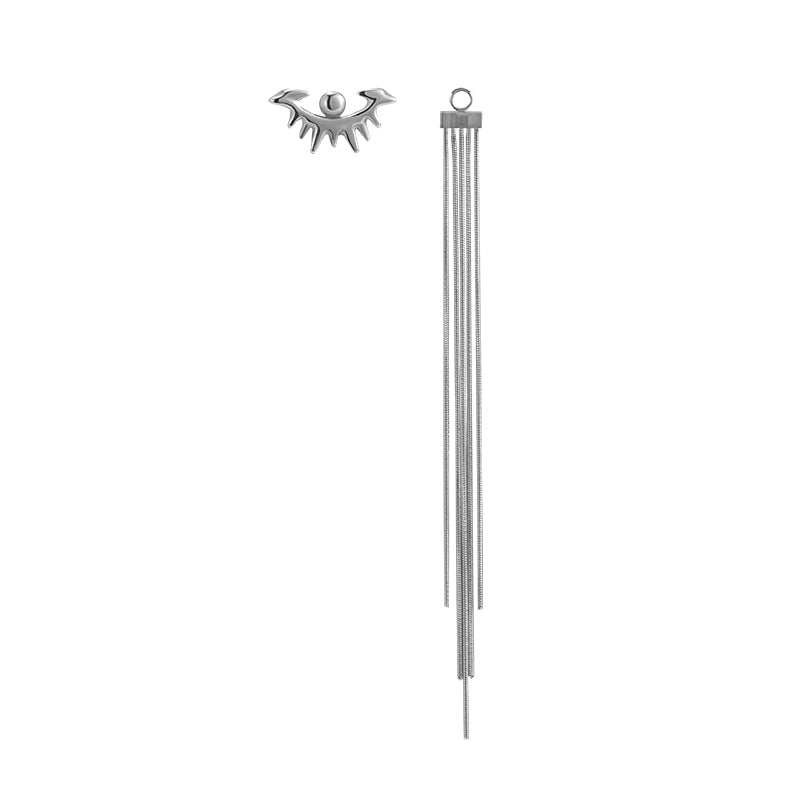 Punk Eye Tassel Earrings