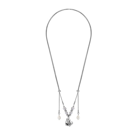 Graffiti Heart Pull-Out Necklace