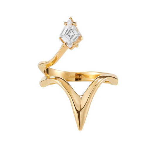 Four-Point Star Armor Ring