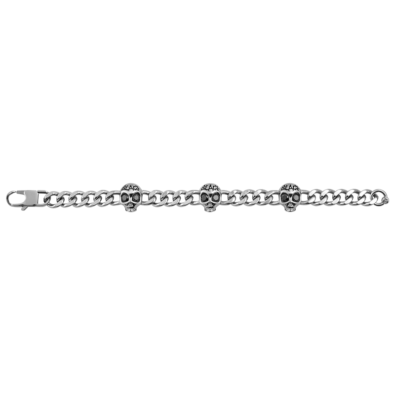Siren Skull Cuban Chain Bracelet