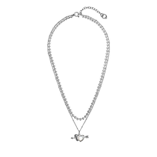 Targeted Heart Double-Layer Necklace