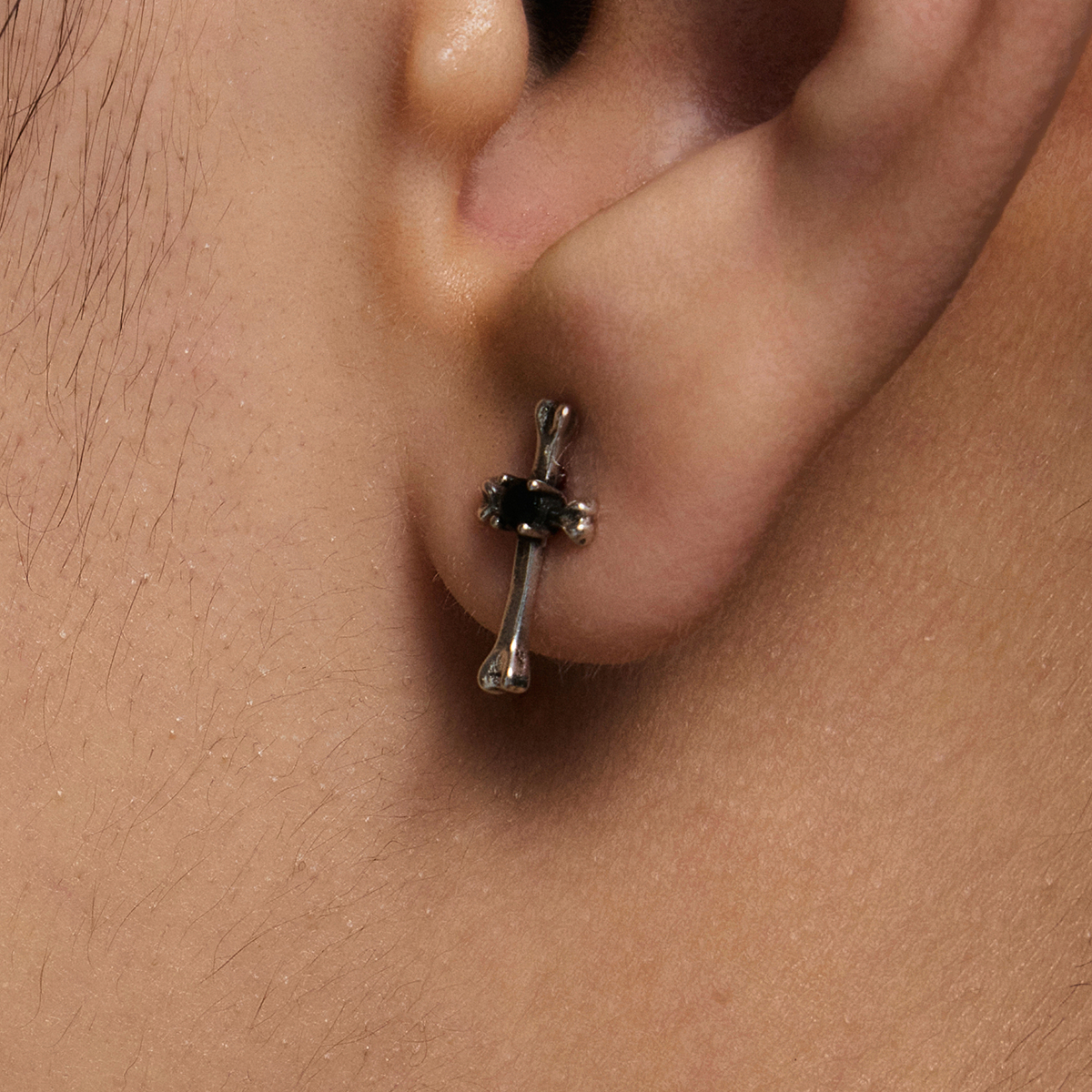 S925 Mini Cross Stud Earrings
