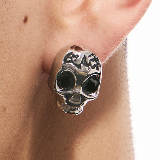 Siren Skull Punk Stud Earrings