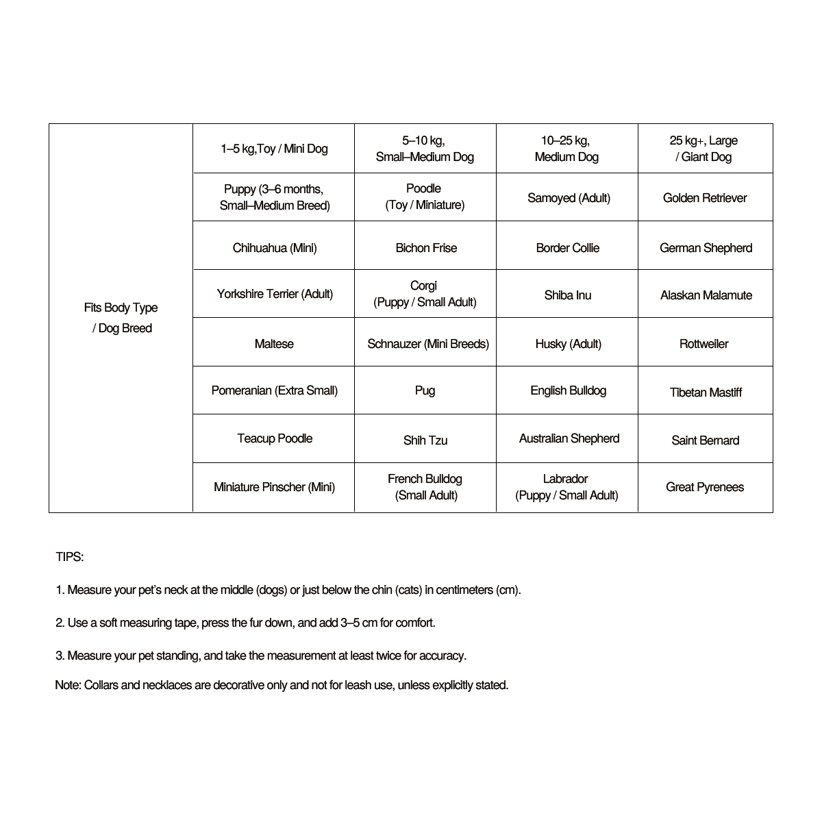 Paws Park Pet Collar & Necklace