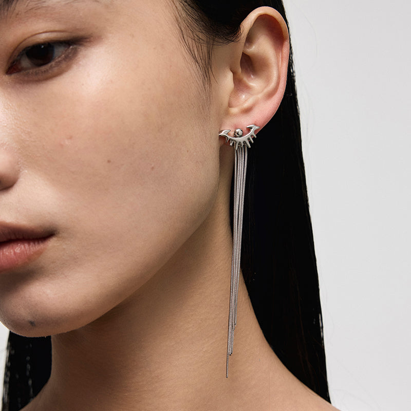 Punk Eye Tassel Earrings