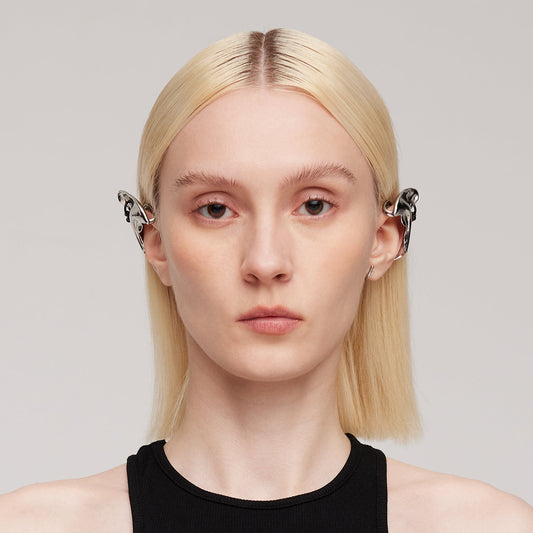 Black Gloves Witch Cat Elf Earhook