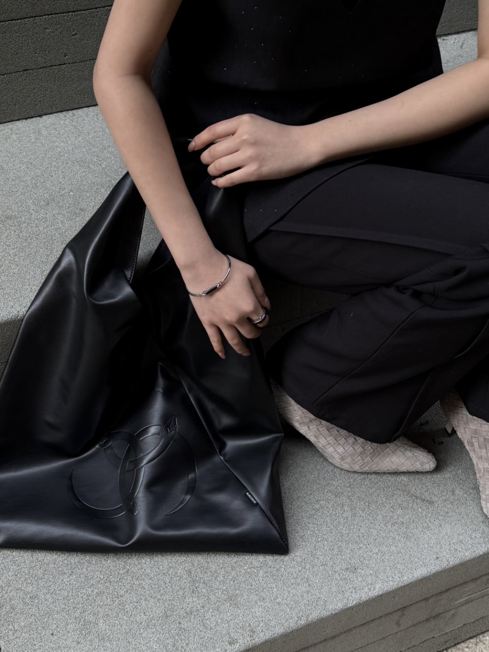 Logo PU Tote Bag