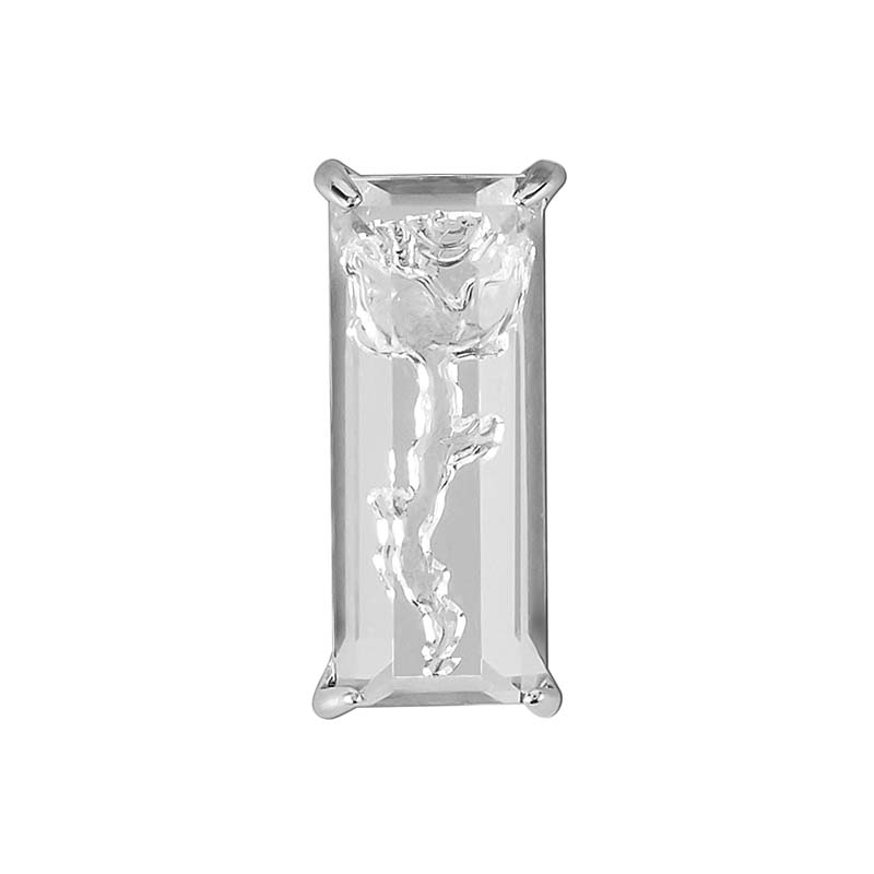 The X-Files Three-Dimensional Rose Decoration Non-piercing Earring Clip (Single)
