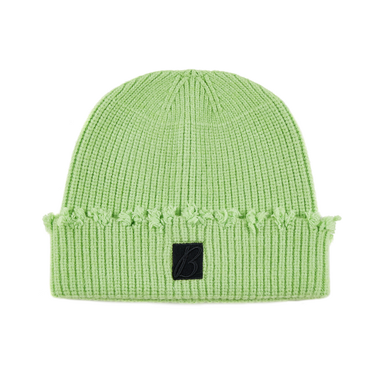 X档案 手捧玫瑰刺绣针织帽