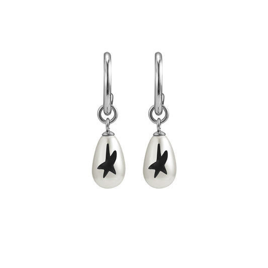 Pearl Graffiti Earrings