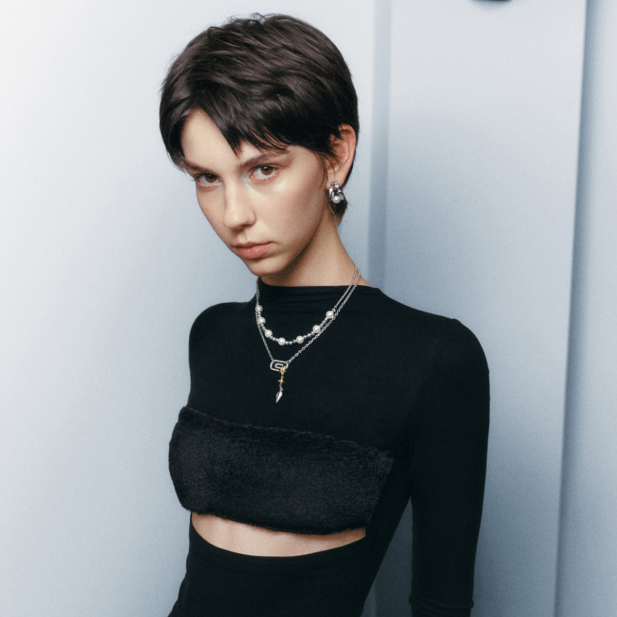 Starburst Double-Layer Earrings