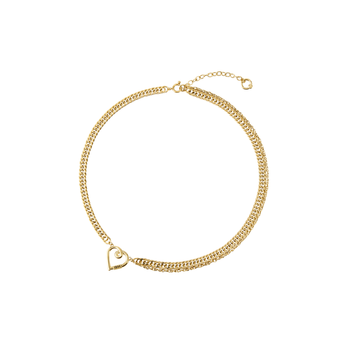 Heart Line Chain Necklace