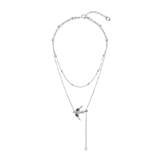 Double-Layer Peace Dove Necklace