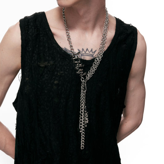 "Punk Mania" Tie Necklace