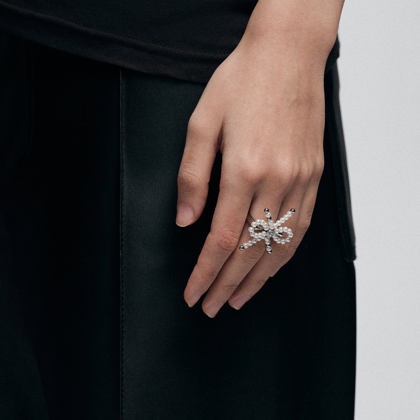 Bow Beaded Ring
