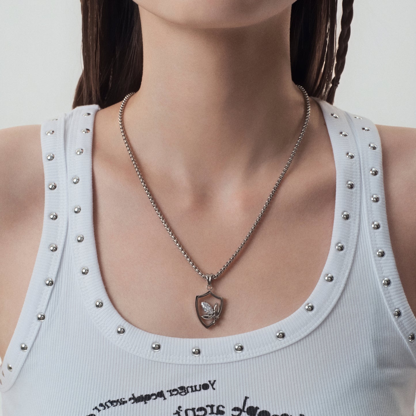 Prom Emblem Tag Necklace