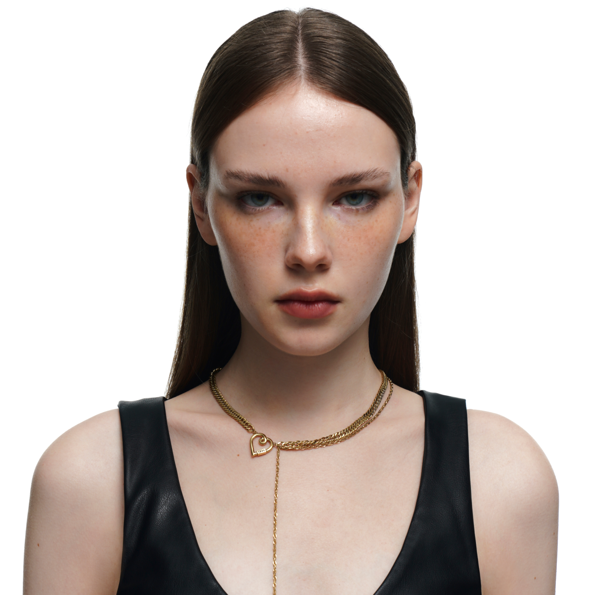 Heart Line Chain Necklace