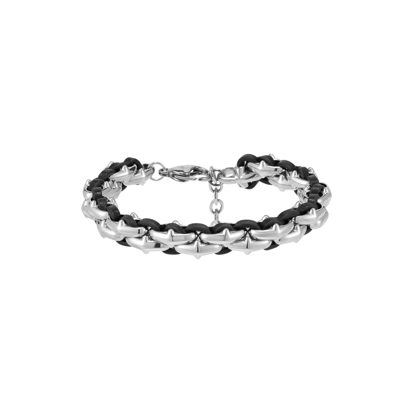 Starburst Braided Leather Bracelet