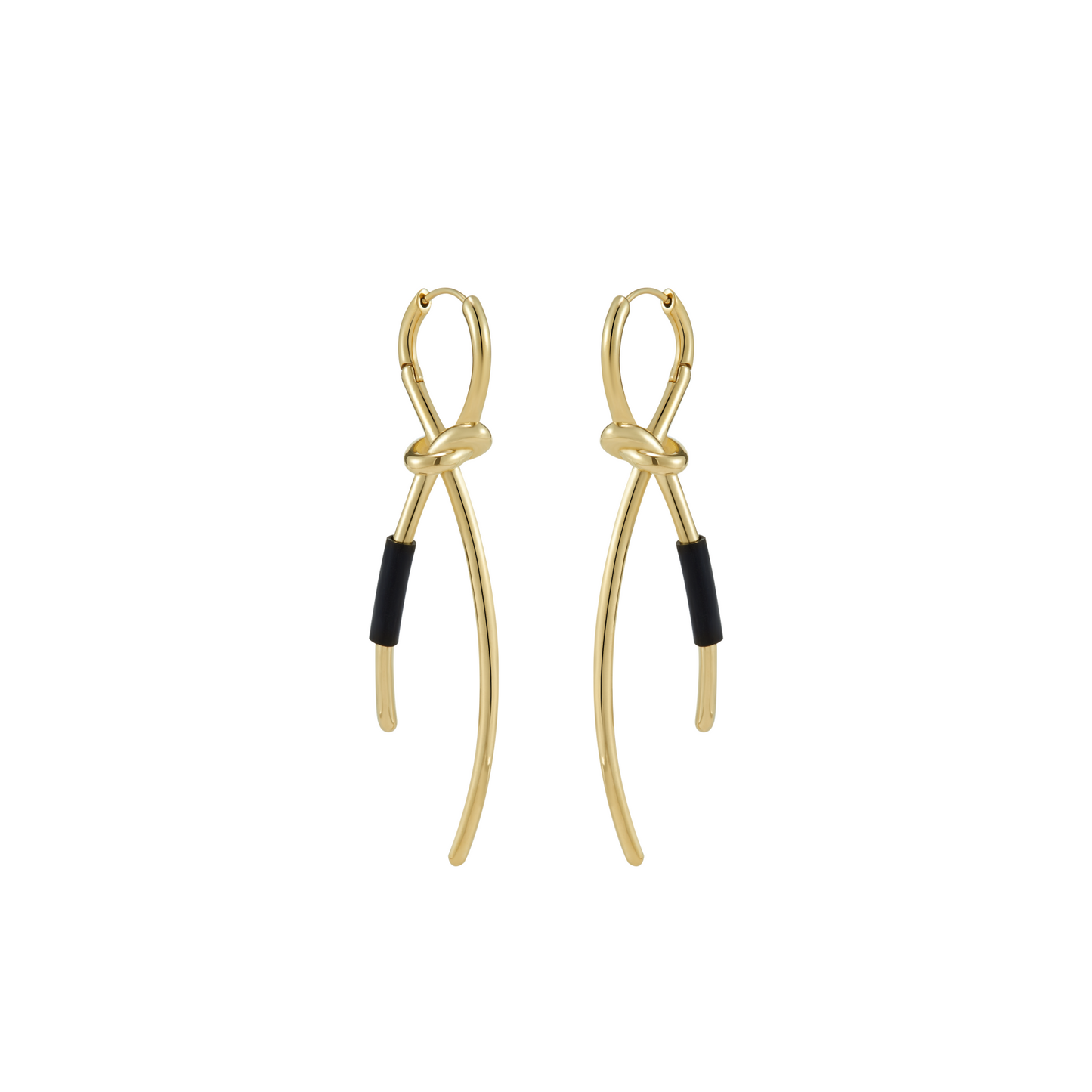 Twisted Knot Hinged Earrings