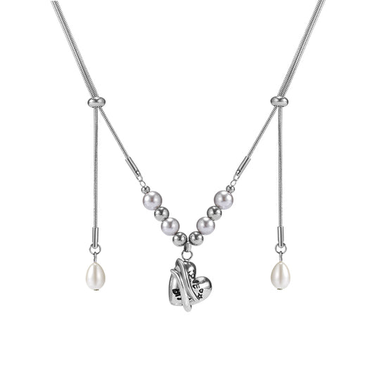 Graffiti Heart Pull-Out Necklace