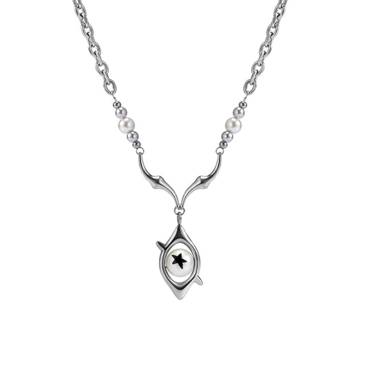Gradient Eye Pearl Necklace