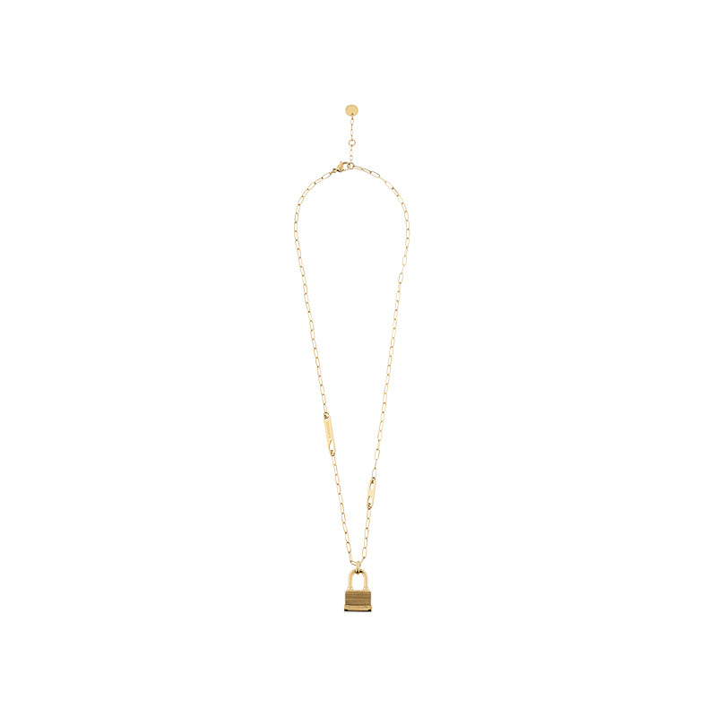 Hardware PlayStation Lock Pendant Long Chain Necklace
