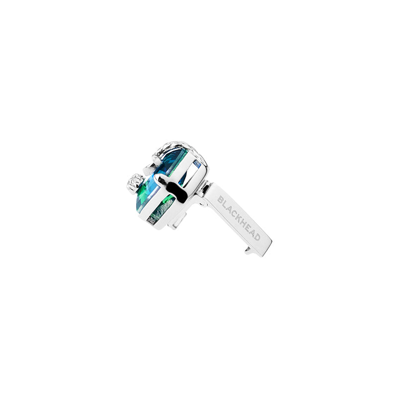 Neon Jungle Tourmaline Gemstone Snake Shoelace Charm