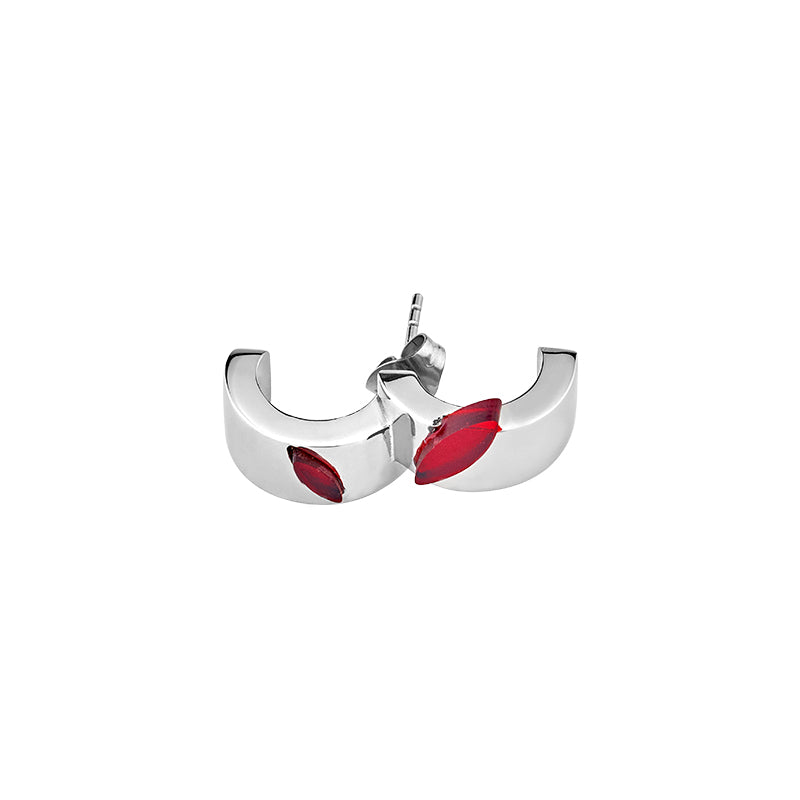 Killer Bunny Red Rabbit Eye Shape Decor Stud Earrings