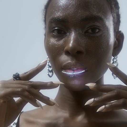 POSE Crystal Decor Lip Cuff Jewelry