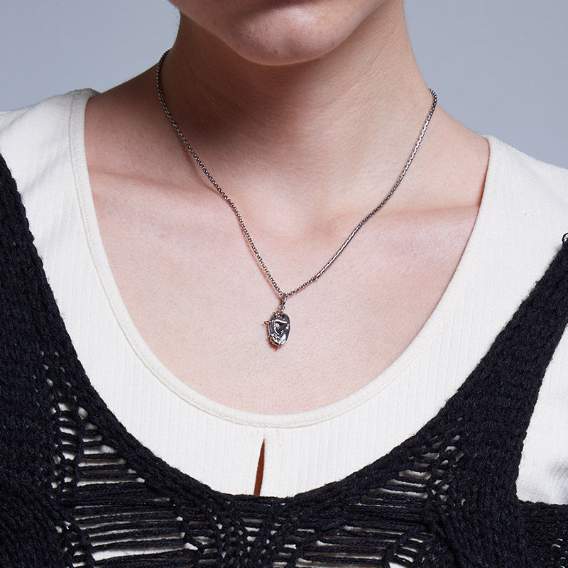 Rebellion Revolution Punk Style Pierced Ear Charm Necklace