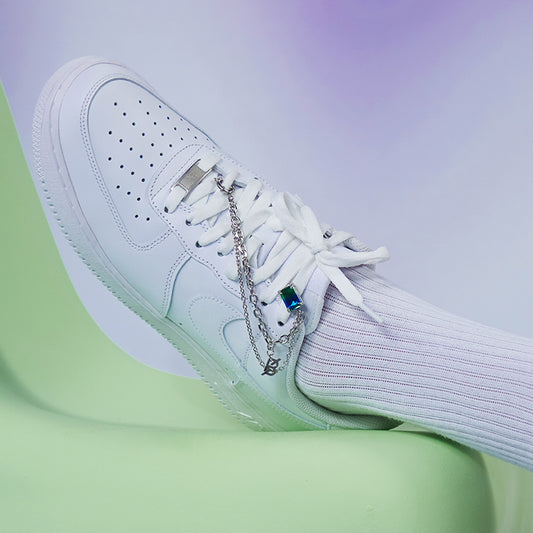 霓虹丛林碧玺宝石双鞋带链