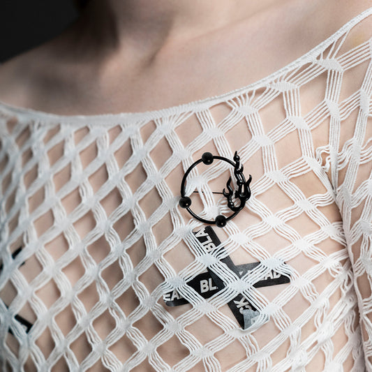 The Seven Deadly Sins- Lus Flame Shape Brooch