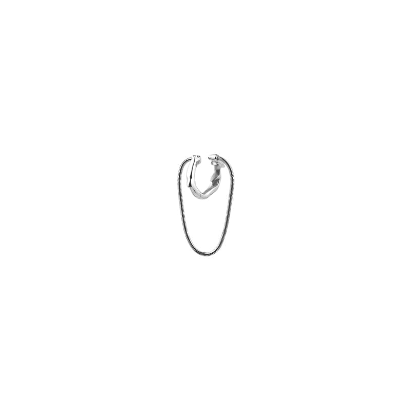 Latrinalia Piercing-Free Drop Chain Cuff Earring