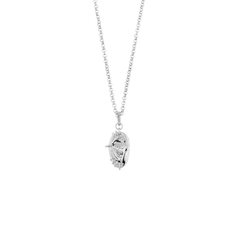 Rebellion Revolution Punk Style Pierced Ear Charm Necklace