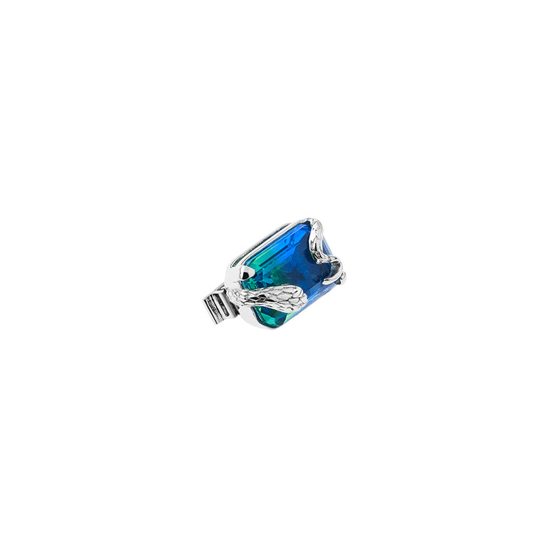 Neon Jungle Tourmaline Gemstone Snake Shoelace Charm
