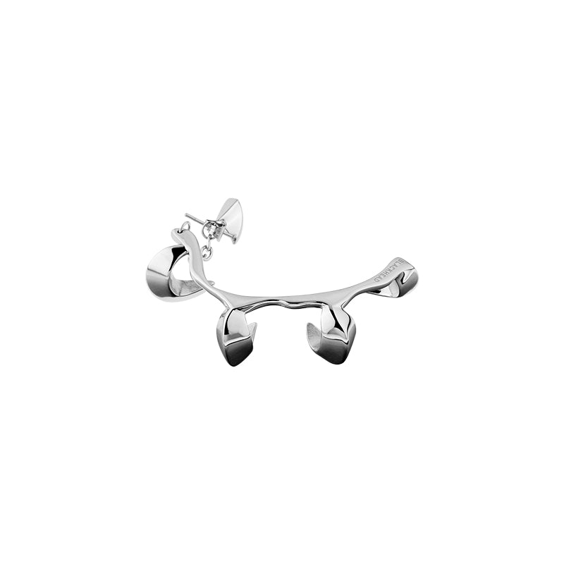 Neon Jungle Snake Fangs Cuff Earring
