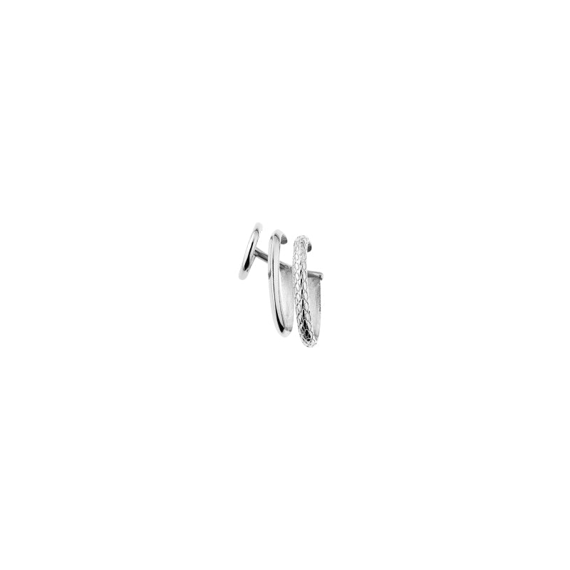 Neon Jungle Snake Pattern Drop Charm Piercing-Free Cuff Earring