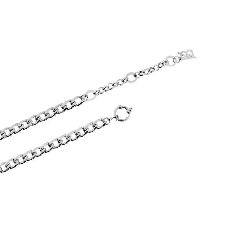 Neon Jungle Tourmaline Gemstone Curb Chain Necklace