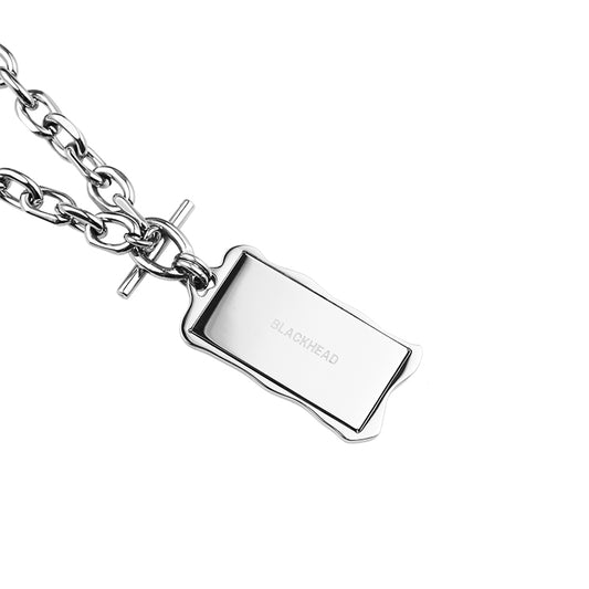 Latrinalia 编织标签“Call Me 666”吊坠项链