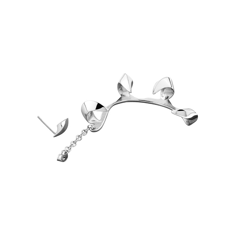 Neon Jungle Snake Fangs Cuff Earring
