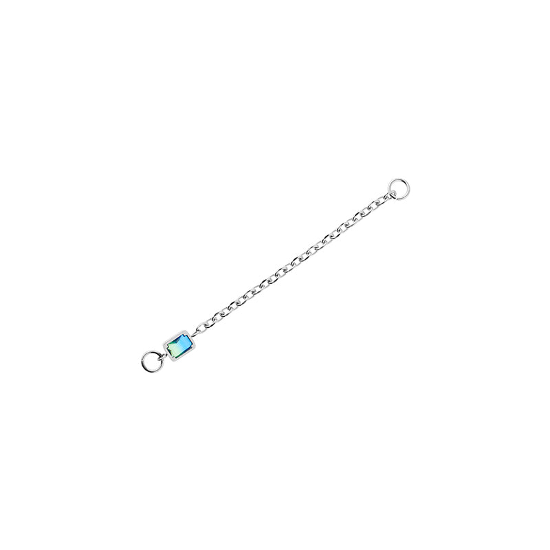 Neon Jungle Snake Pattern Drop Charm Piercing-Free Cuff Earring