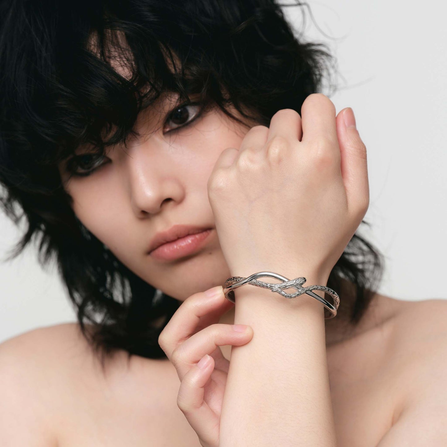 Triple Serpent Double-Layer Bangle
