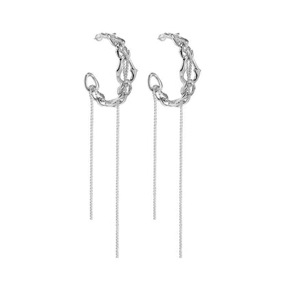 Knight Armor Chain Earrings