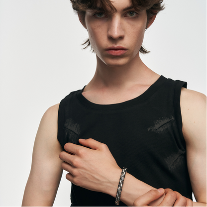 Starburst Braided Leather Bracelet