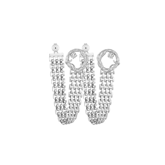 Snake Loop Watch Strap Earrings
