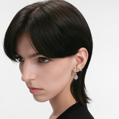 S925 Booby Bird Feather Double Layer Ear Cuff