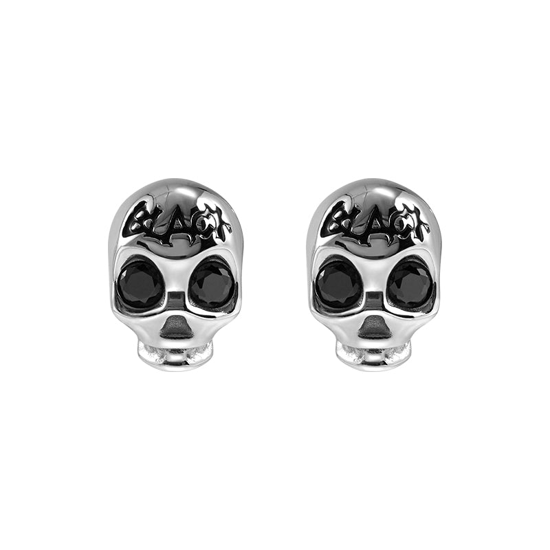 Siren Skull Punk Stud Earrings