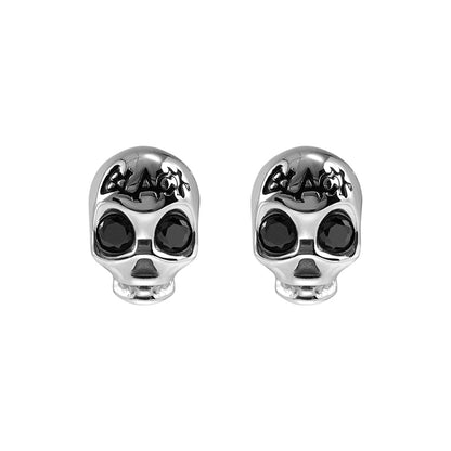 Siren Skull Punk Stud Earrings