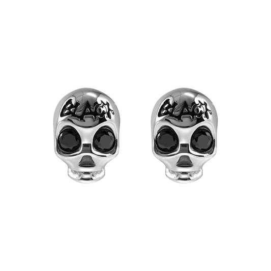 Siren Skull Punk Stud Earrings